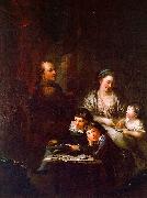  Anton  Graff The Artist's Family before the Portrait of Johann Georg Sulzer oil painting picture wholesale